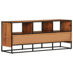 Berkfield Industrial Tv Cabinet 110X30X45 Cm Solid Acacia Wood - thumbnail 4