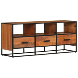 Berkfield Industrial Tv Cabinet 110X30X45 Cm Solid Acacia Wood - thumbnail 2