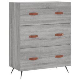 Berkfield Highboard Grey Sonoma 69.5X34X180 Cm Engineered Wood - thumbnail 7