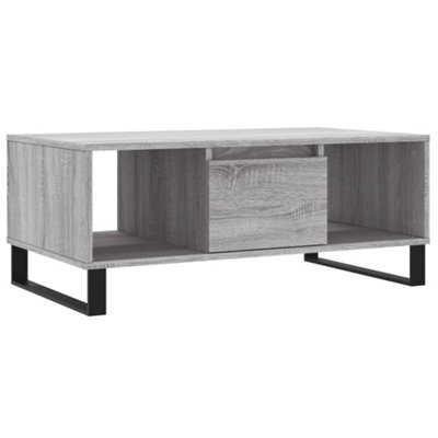 Berkfield Modern Coffee Table Grey Sonoma 90X50X36.5 Cm Engineered Wood - image 1