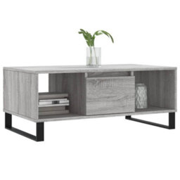 Berkfield Modern Coffee Table Grey Sonoma 90X50X36.5 Cm Engineered Wood - thumbnail 3