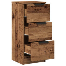 Berkfield Sideboard Old Wood 30X30X70 Cm Engineered Wood - thumbnail 8