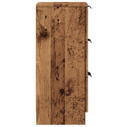 Berkfield Sideboard Old Wood 30X30X70 Cm Engineered Wood - thumbnail 6