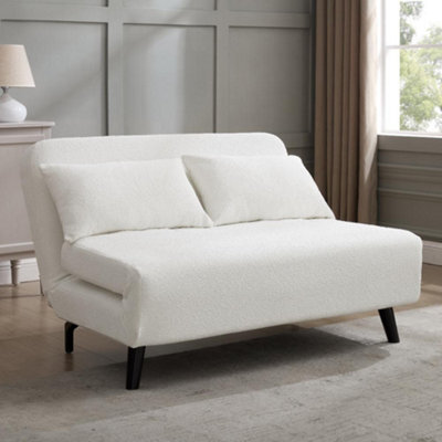 Home Detail Cornflower Double Sofa Bed, White Boucle - image 1