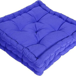 Homes & Linen Booster Seat Cushion Pad 100% Cotton Filling Thick Cushion Seat Pads Adults Chair Armchair Garden Black 45Cm X 45Cm + 10Cm Thickne
