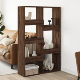 Berkfield Room Divider Brown Oak 100X33X155.5 Cm Engineered Wood - thumbnail 1