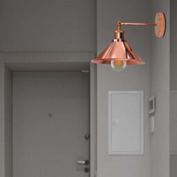" Industrial Metal Wall Lights Indoor Wall Sconce Lighting Wall Lamp Fixture Rose Gold Without Bulb" - thumbnail 3