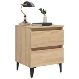 Vidaxl Bed Cabinets 2 Pcs Sonoma Oak 40X35X50 Cm Engineered Wood - thumbnail 8