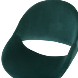 Beliani Desk Chair Selma Velvet Emerald Green - thumbnail 8