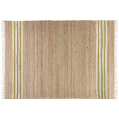 Beliani Rug Mirza Olive Green 160 X 230 Cm Jute - image 1