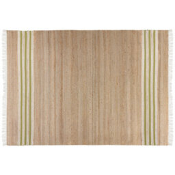 Beliani Rug Mirza Olive Green 160 X 230 Cm Jute - thumbnail 1