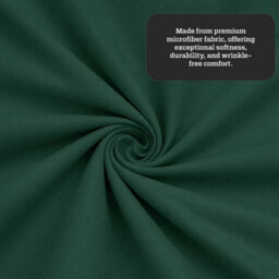 Aspire Homeware Emerald Green Fitted Sheet 40 Cm Extra Deep Pocket Hypoallergenic Bed Sheet Microfiber (L)200Cm X (W)152Cm,king - thumbnail 4