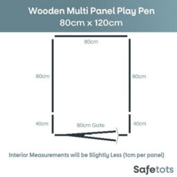 Safetots Wooden Play Den 80Cm X 120Cm, Natural Wood, 76Cm High, With Soft Foam Play Mat, Dusty Blue, 90Cm X 150Cm - thumbnail 3