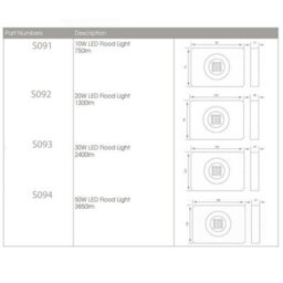 Premium 10W Slim Outdoor Led Floodlight - Waterproof Security Lighting - thumbnail 3