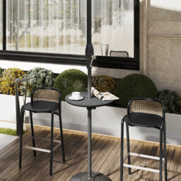 "Gainoom 20"" Outdoor Adjustable Umbrella Table Round Umbrella Table Tray For 1.5"" Patio Umbrella Pole" - thumbnail 4