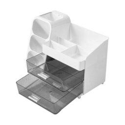 Darphe White Modern Multi-Compartment Cosmetic Storage Organiser With Drawers - thumbnail 5