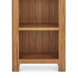 Zelah Oak 5 Tier Narrow Bookcase - By Roseland Furniture - thumbnail 8
