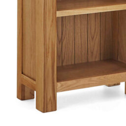 Zelah Oak 5 Tier Narrow Bookcase - By Roseland Furniture - thumbnail 9