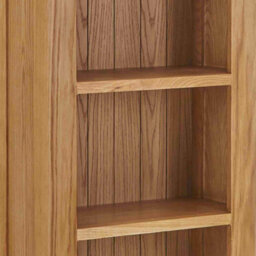 Zelah Oak 5 Tier Narrow Bookcase - By Roseland Furniture - thumbnail 7
