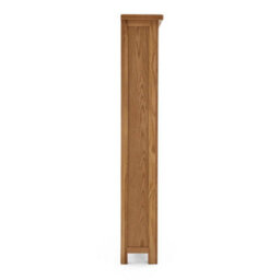 Zelah Oak 5 Tier Narrow Bookcase - By Roseland Furniture - thumbnail 4