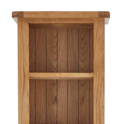 Zelah Oak 5 Tier Narrow Bookcase - By Roseland Furniture - thumbnail 5
