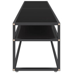Berkfield Tv Cabinet Black 180X40X40.5 Cm Tempered Glass - thumbnail 4
