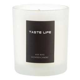 Living And Home Juicy Refresh Lychee Scented Candle Handcrafted Soy Wax Candle In Frosted Glass Jar With Wooden Lid 150G - thumbnail 3