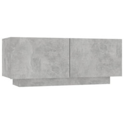 Berkfield Tv Cabinet Concrete Grey 100X35X40 Cm Engineered Wood - thumbnail 2