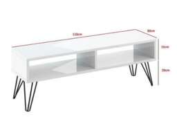 Impact Furniture Living Room Furniture Set Coffee Table Console And Tv Unit Hairpin Grey Oak Effect Mr - thumbnail 8