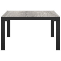 Berkfield Garden Coffee Table Grey 55X55X31 Cm Dpc And Steel - thumbnail 3