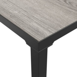 Berkfield Garden Coffee Table Grey 55X55X31 Cm Dpc And Steel - thumbnail 4