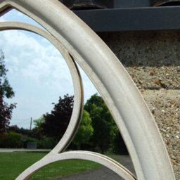 Agenzia 14 Antique Cream Arched Metal Frame Window Garden Wall Mirror 112 X 61Cm - thumbnail 4