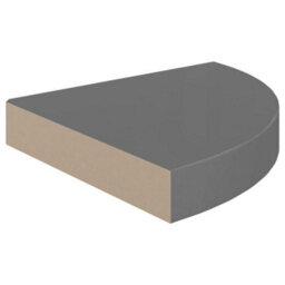 Vidaxl Floating Corner Shelves 4 Pcs High Gloss Grey 25X25X3.8 Cm Mdf - thumbnail 4