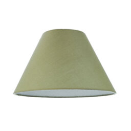 Happy Homewares 10 Inch Olive Green Cotton Coolie Lampshade For Table Lamp Or Pendant - thumbnail 1