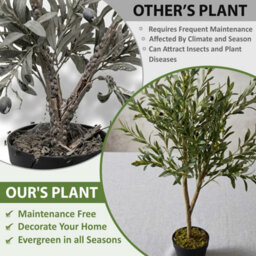 Crystals 150Cm Faux Olive Tree Decorative Artificial Plant For Home & Office - thumbnail 6