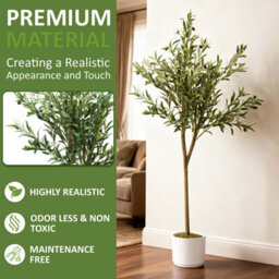 Crystals 150Cm Faux Olive Tree Decorative Artificial Plant For Home & Office - thumbnail 3