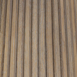 Wyld Haus Sorrento Retro Weathered Oak Ribbed Round Accent Table - thumbnail 8