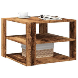 Berkfield Coffee Table Old Wood 58X58X40 Cm Engineered Wood - thumbnail 1