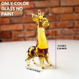 Novecrafto Handcrafted Glass Giraffe Figurine For Elegant Home Decor - thumbnail 3