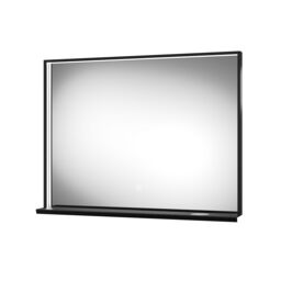 Sensio Element Matt Black Rectangular Wall-Mounted Bathroom Illuminated Contemporary Colour-Changing Mirror (H)60Cm (W)80Cm - thumbnail 2