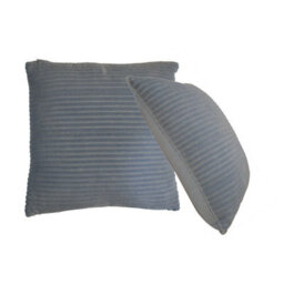 Artisan Furniture Solid Wood Ribbed Grey Cushion Set Of 2 - thumbnail 6