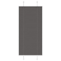 Berkfield Modern Pleated Blind Black 55X100 Cm Fabric Width 54.4 Cm Polyester - thumbnail 2