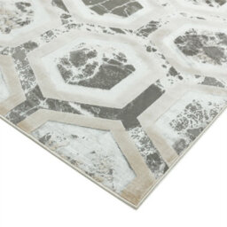 Grey Modern Easy To Clean Abstract Geometric Rug For Dining Room Grdroom Livingroom-200Cm X 290Cm - thumbnail 4