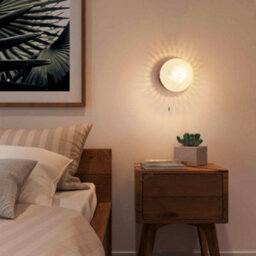 Long Life Lamps Company Frosted Glass Pinecone Sphere Globe Wall Light Chrome With Pull Cord H3100 - thumbnail 7
