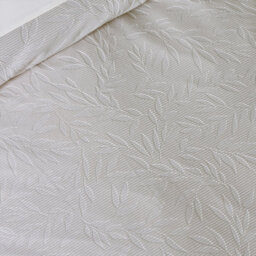 Catherine Lansfield Corded Leaves Duvet Cover Set With Pillowcases Champagne Gold - thumbnail 3