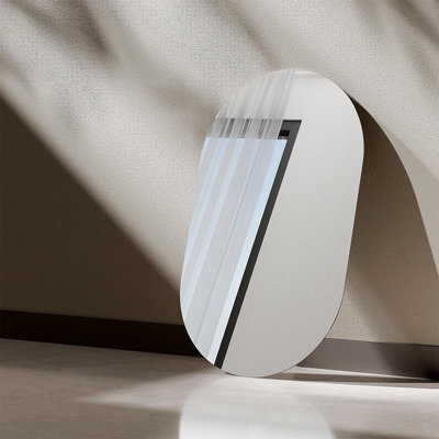 Emke Oval Mirror 40X70Cm Polished Edge Wall Mounted Mirror For Bathroom, Living Room And Cloakroom - image 1
