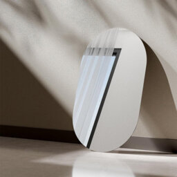 Emke Oval Mirror 40X70Cm Polished Edge Wall Mounted Mirror For Bathroom, Living Room And Cloakroom - thumbnail 1