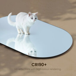 Emke Oval Mirror 40X70Cm Polished Edge Wall Mounted Mirror For Bathroom, Living Room And Cloakroom - thumbnail 2
