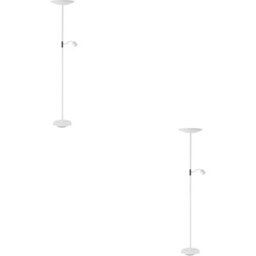Loops 2 Pack Sleek Modern White Led Floor Lamp For Stylish Indoor Lighting - thumbnail 1
