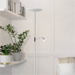 Loops 2 Pack Sleek Modern White Led Floor Lamp For Stylish Indoor Lighting - thumbnail 3